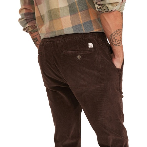 Marine Layer Saturday Cord Pants in Brown XL - Picture 5 of 7